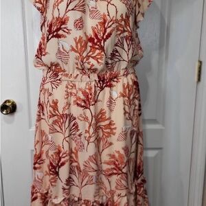 Liz Claiborne Orange Midi Dress